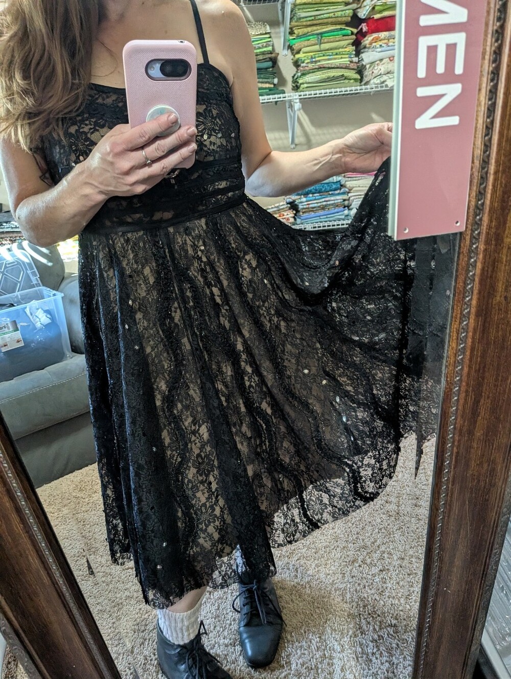 Black Lace Party Dress